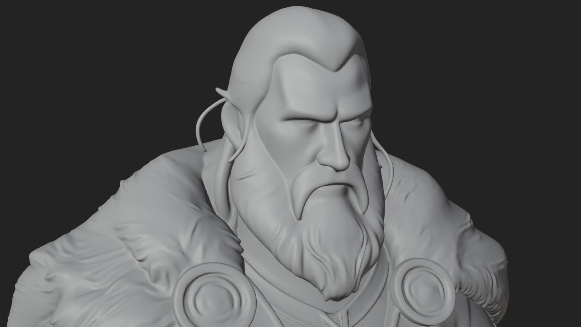 Viking Warrior Statue Design 5 3D Print Model 3D Model
