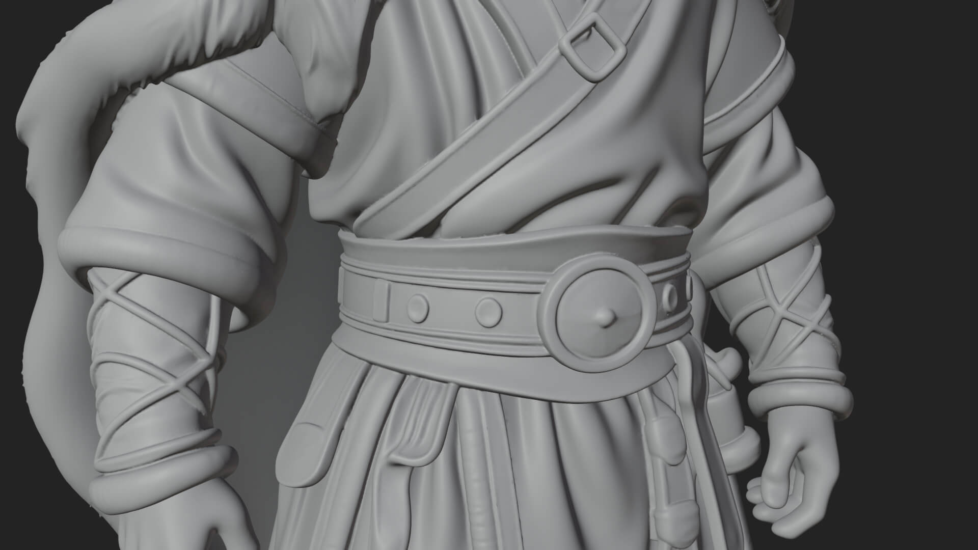 Viking Warrior Statue Design 5 3D Print Model 3D Model
