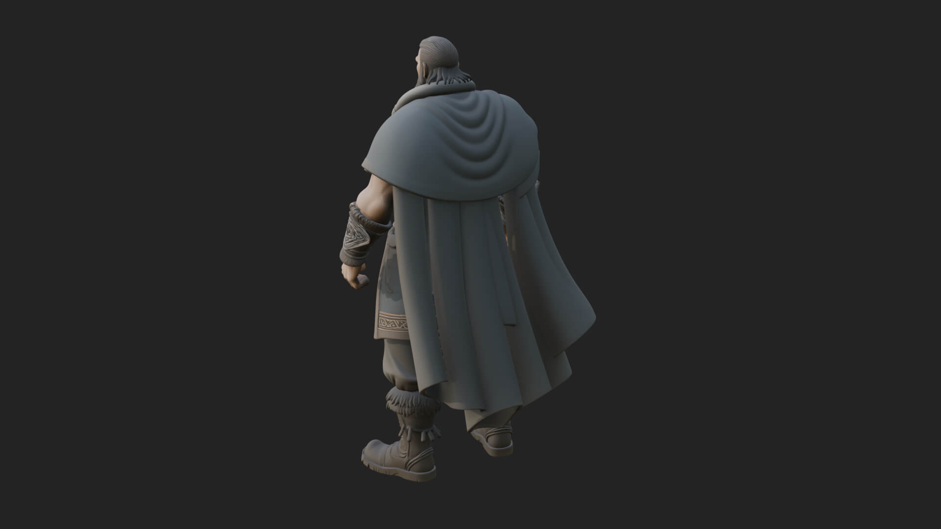 Viking Warrior Statue Design 6 3D Print Model 3D Model