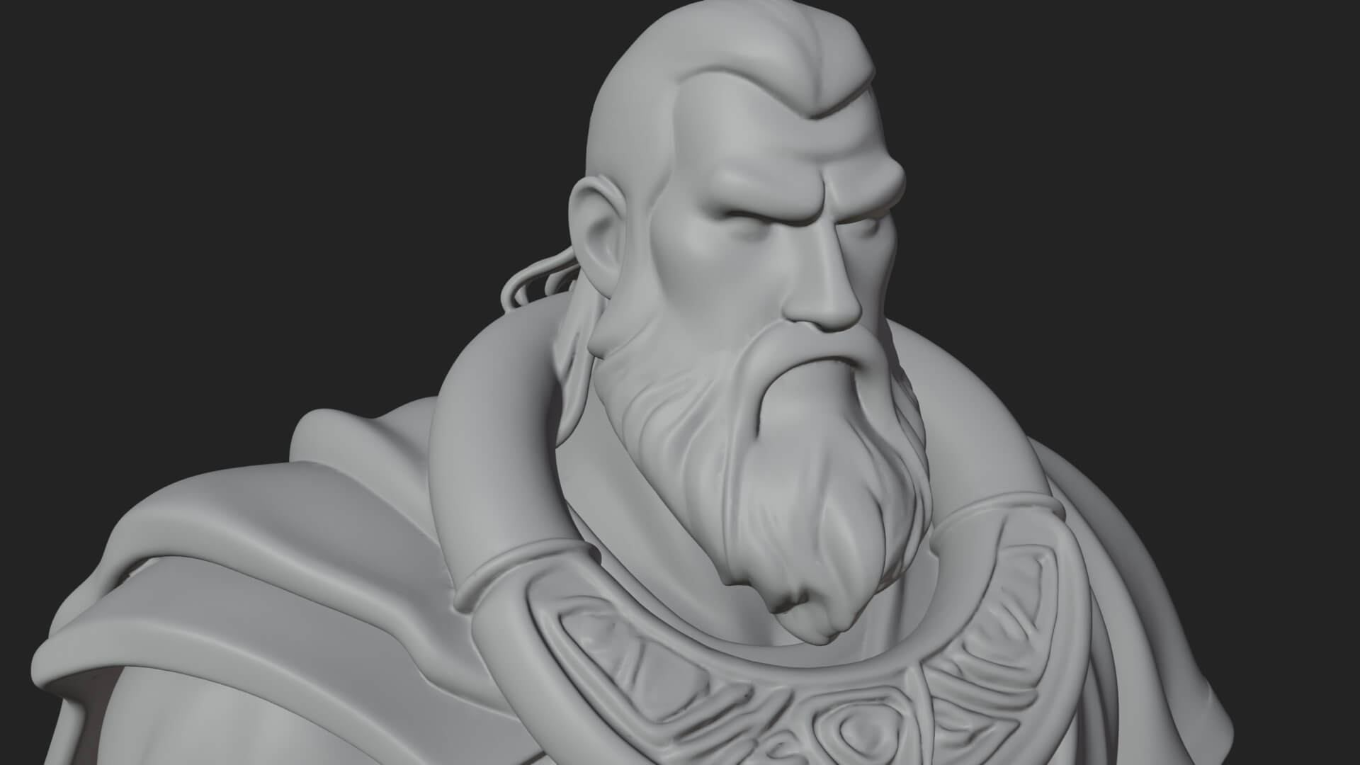 Viking Warrior Statue Design 6 3D Print Model 3D Model