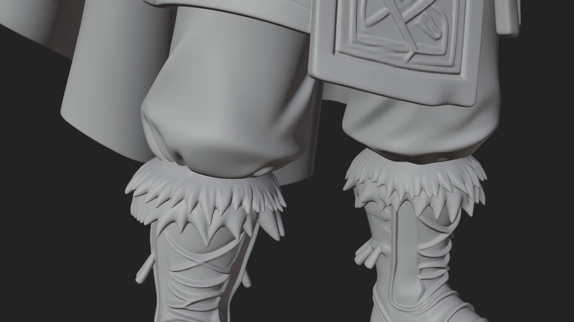 Viking Warrior Statue Design 6 3D Print Model 3D Model