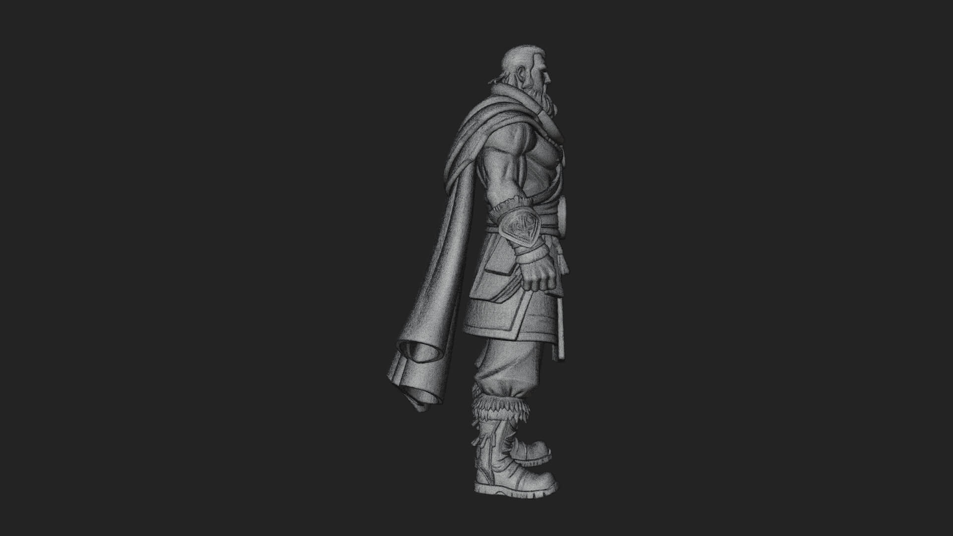 Viking Warrior Statue Design 6 3D Print Model 3D Model