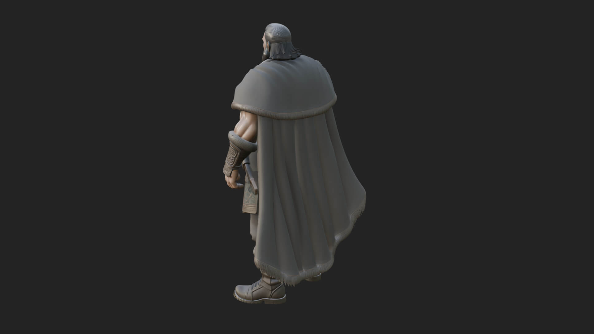 Viking Warrior Statue Design 8 3D Print Model 3D Model