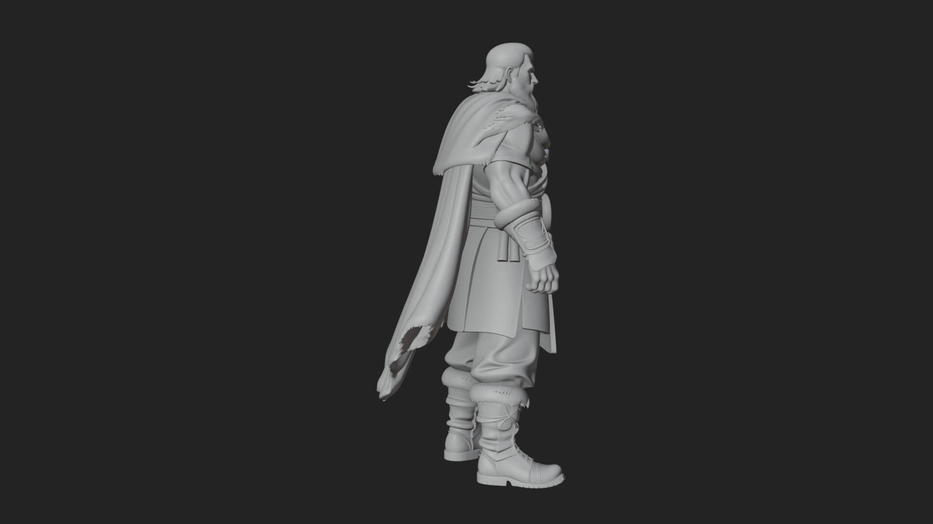Viking Warrior Statue Design 8 3D Print Model 3D Model
