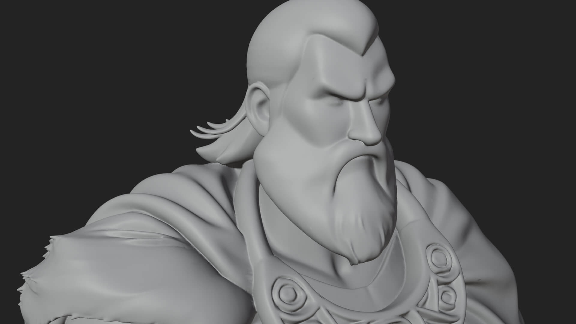 Viking Warrior Statue Design 8 3D Print Model 3D Model
