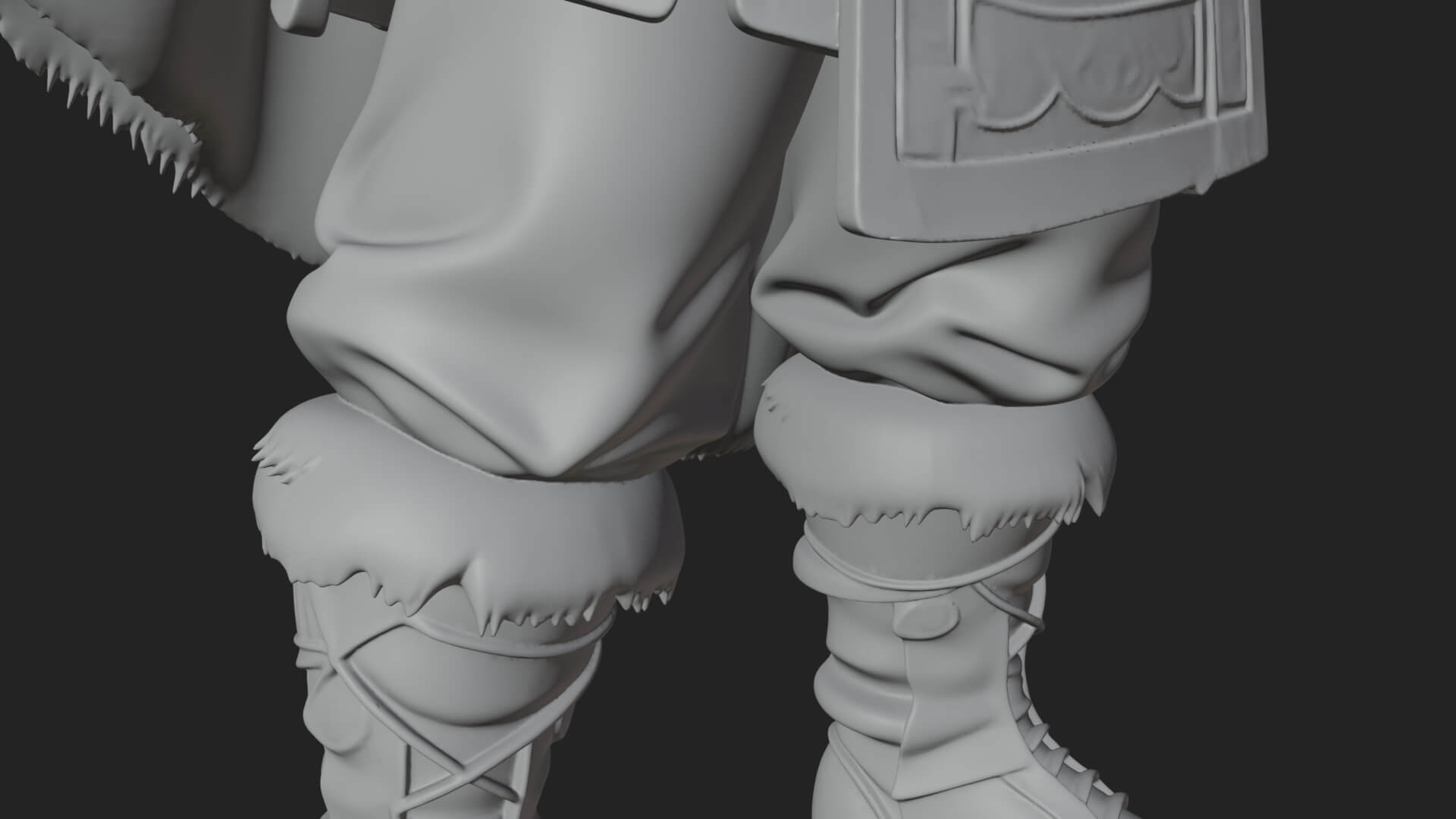 Viking Warrior Statue Design 8 3D Print Model 3D Model