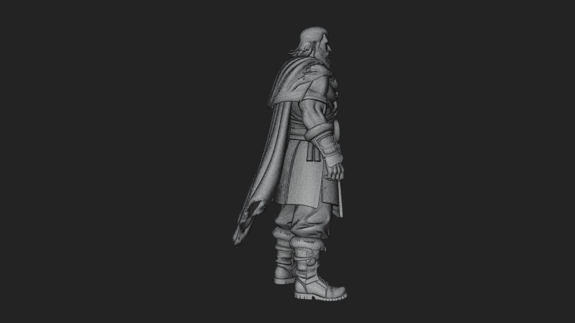 Viking Warrior Statue Design 8 3D Print Model 3D Model