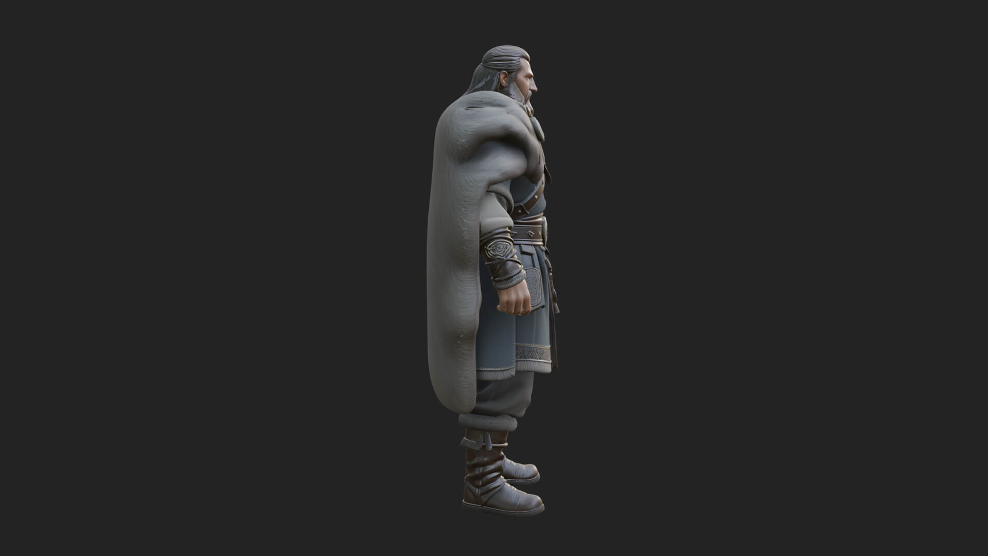 Viking Warrior Statue Design 9 3D Print Model 3D Model