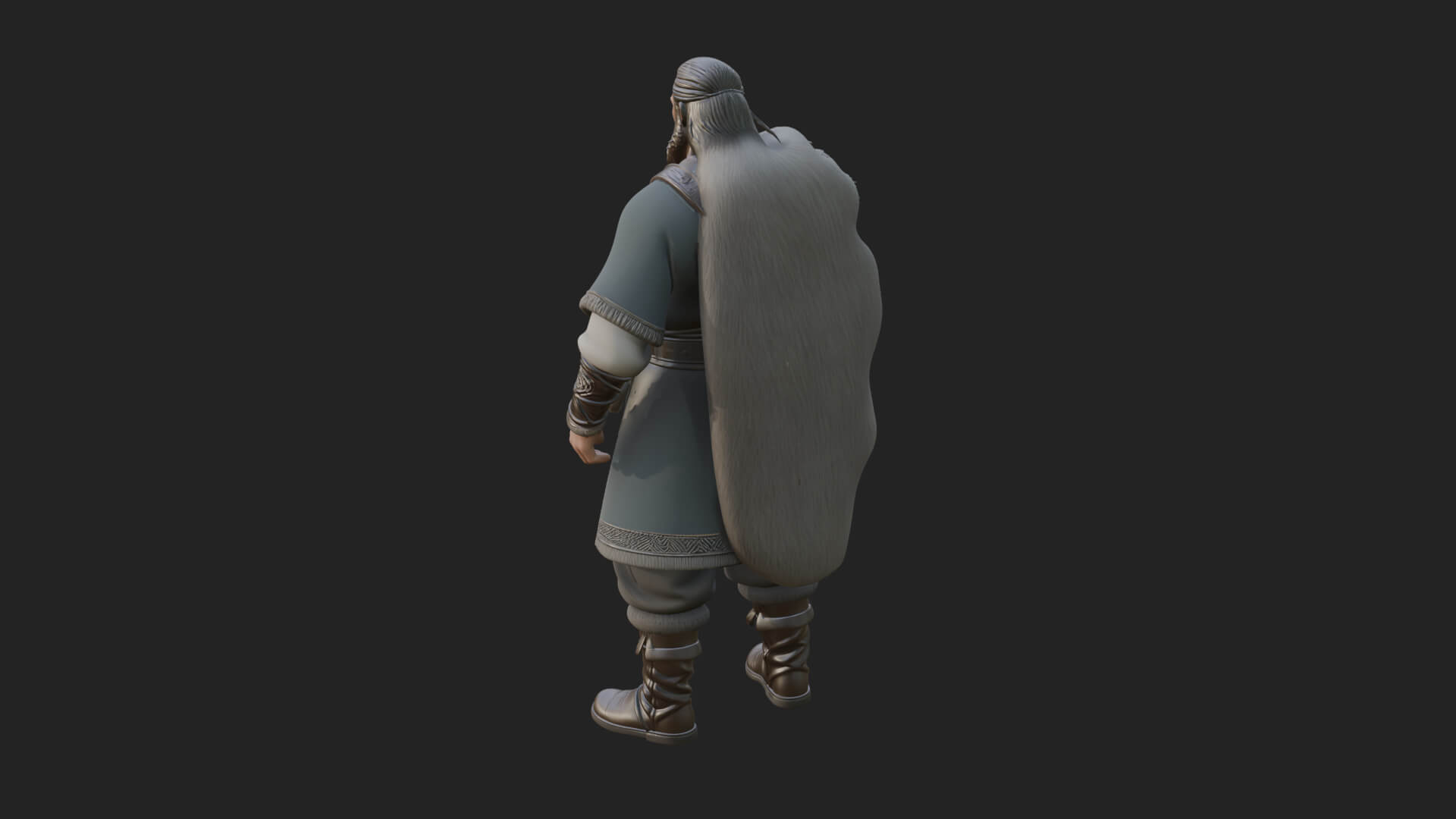 Viking Warrior Statue Design 9 3D Print Model 3D Model