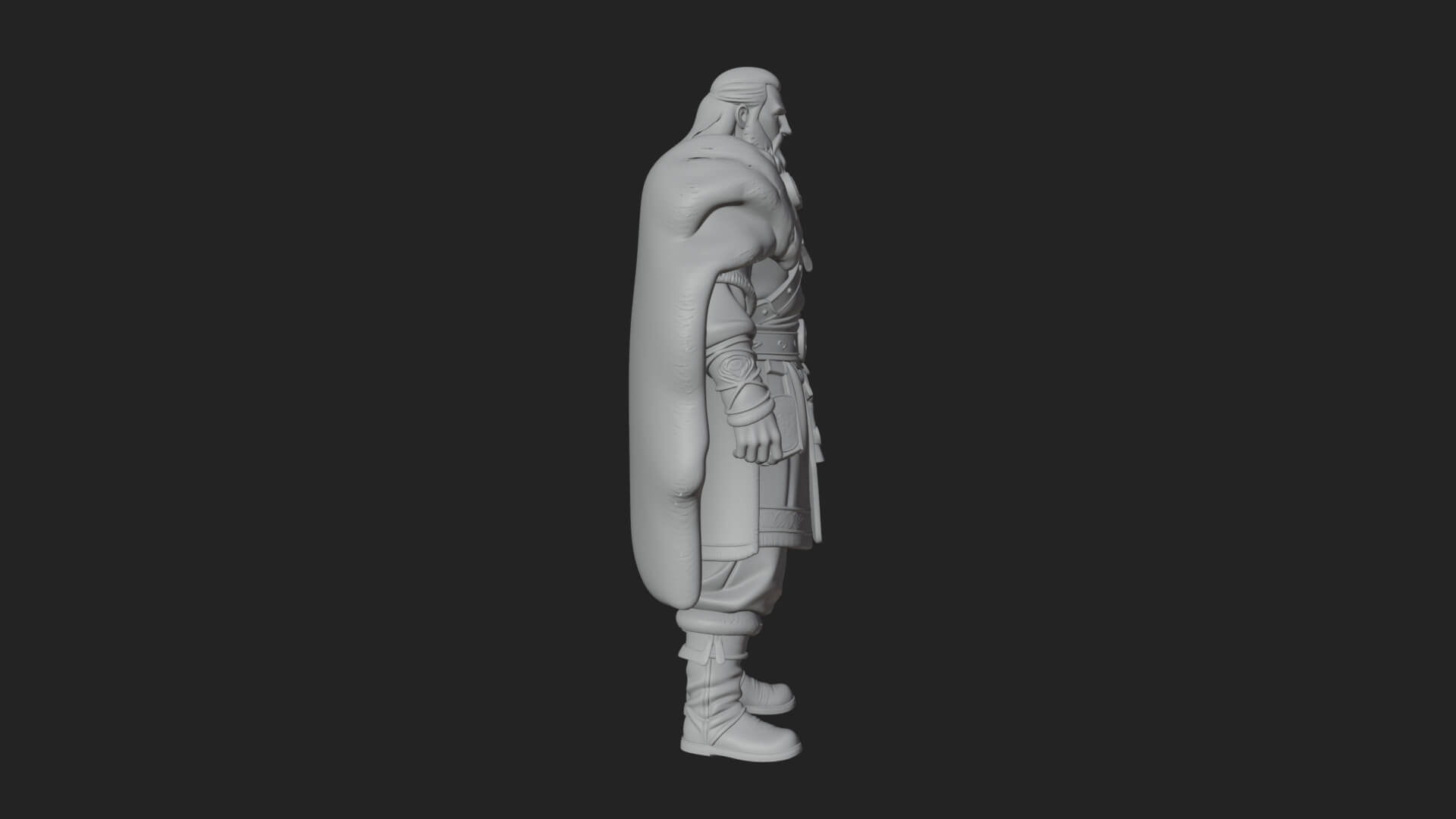 Viking Warrior Statue Design 9 3D Print Model 3D Model