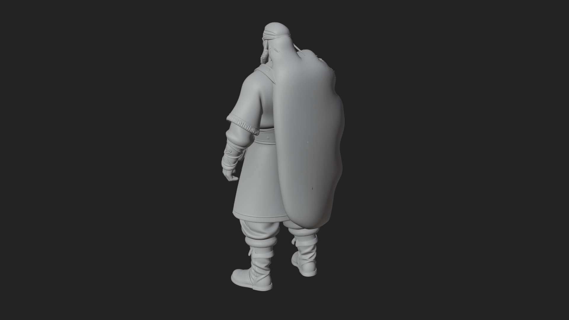 Viking Warrior Statue Design 9 3D Print Model 3D Model