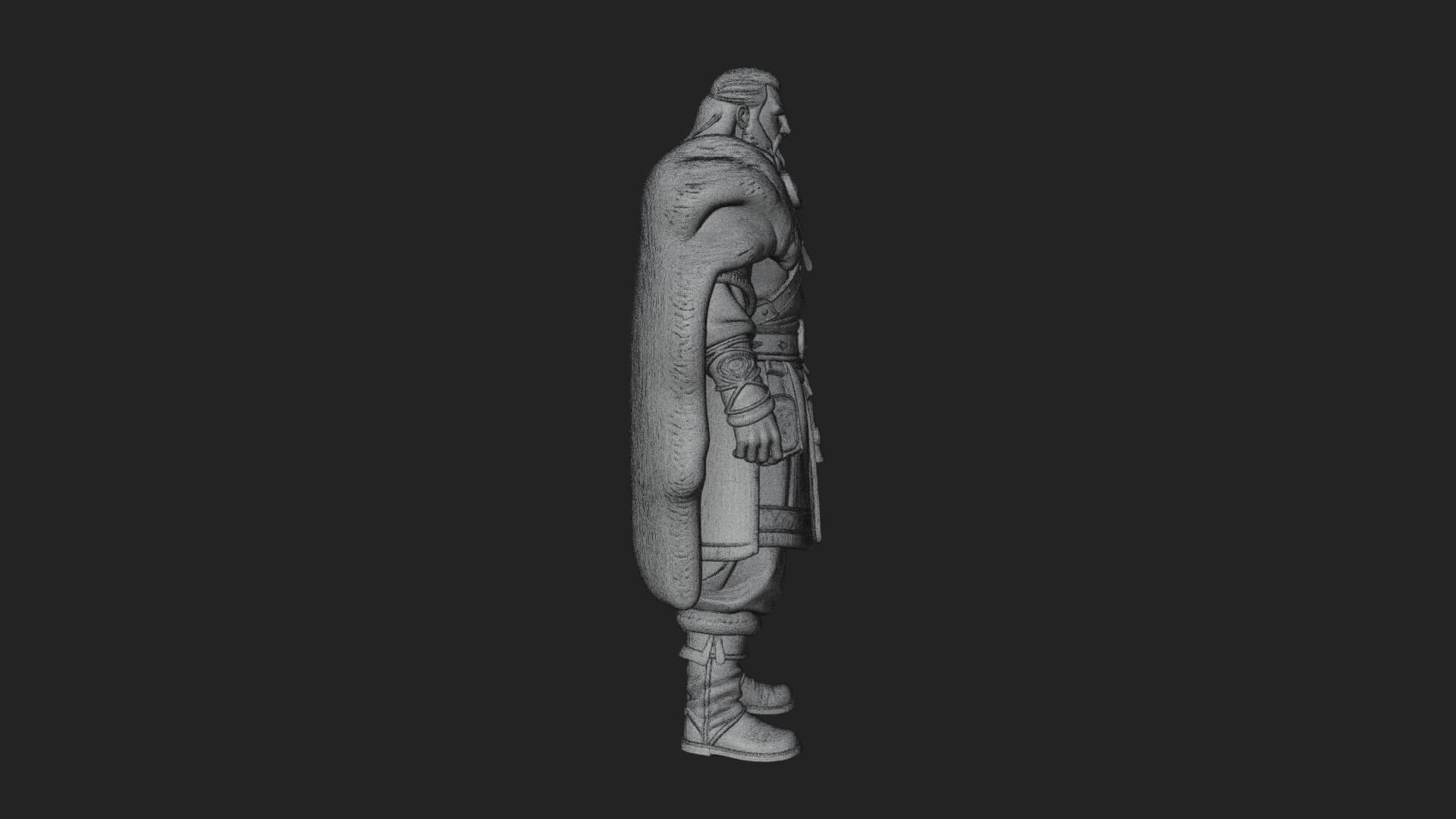 Viking Warrior Statue Design 9 3D Print Model 3D Model