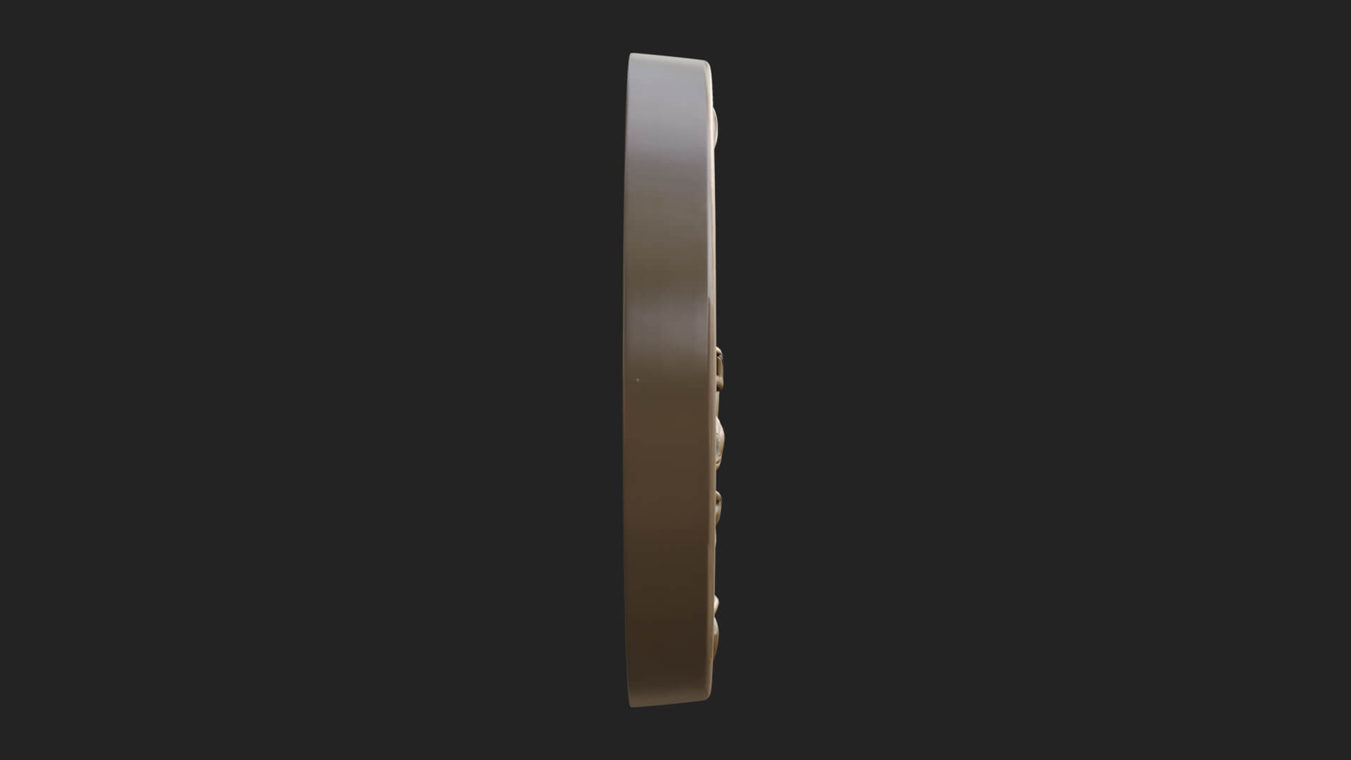 Vine Carved Cross Oval Plaque Design 2 3D Print Model 3D Model