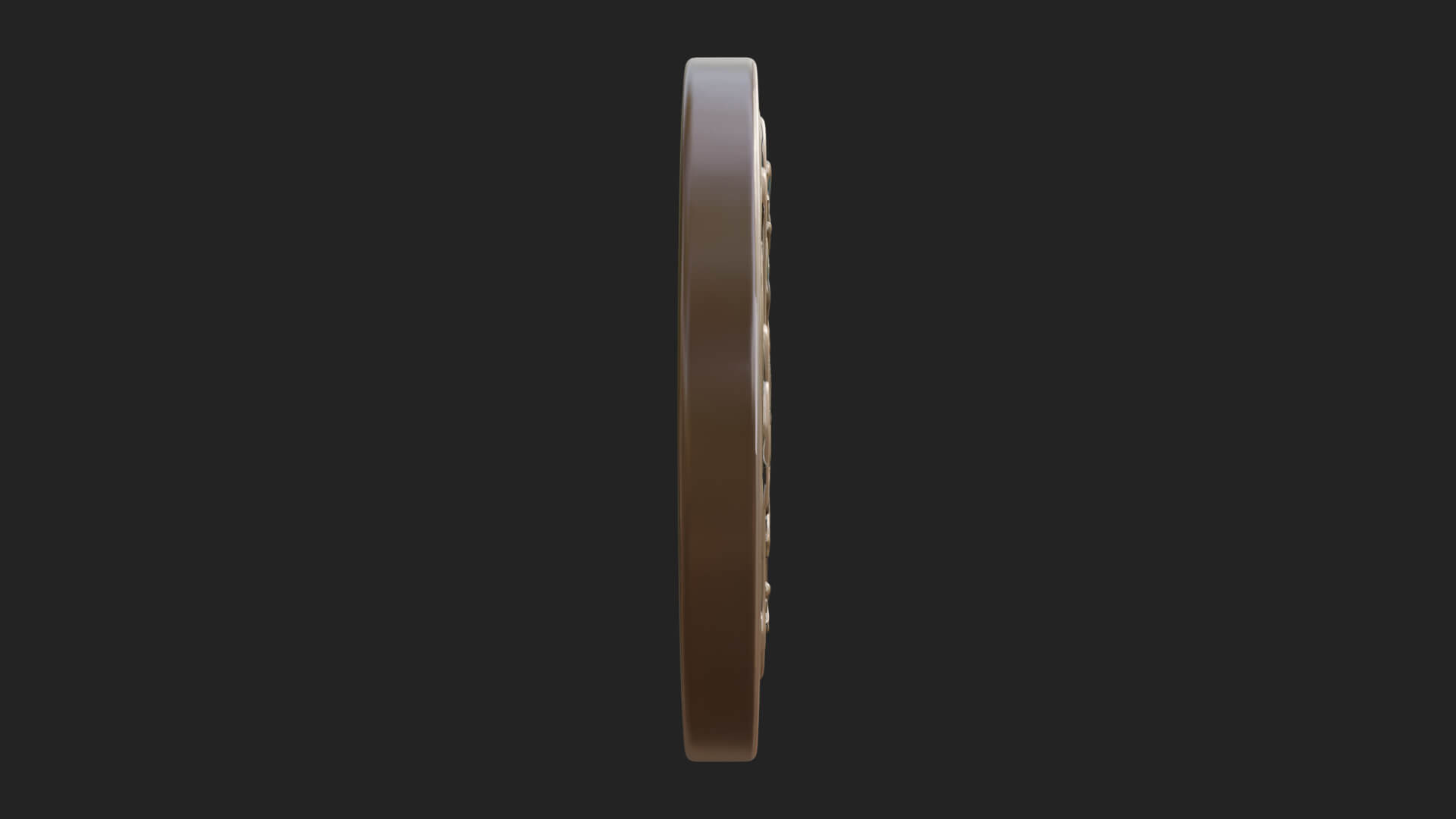 Vine Carved Cross Oval Plaque Design 3 3D Print Model 3D Model