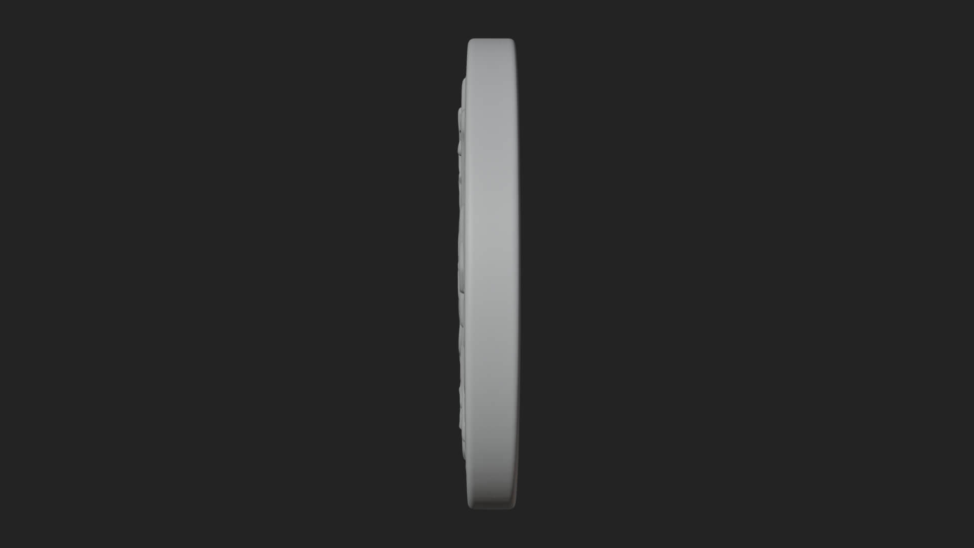 Vine Carved Cross Oval Plaque Design 3 3D Print Model 3D Model