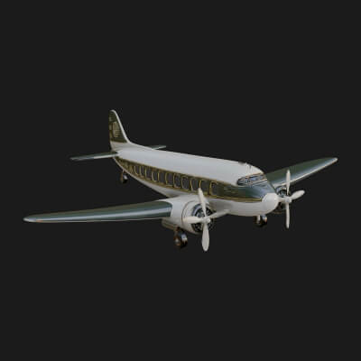 Vintage Airliner Plane Model Design 1 3D Print Model