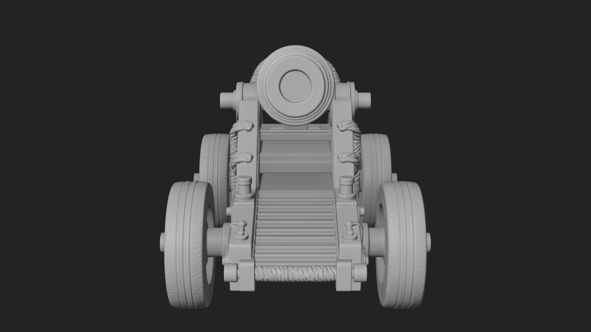 Vintage Field Cannon Model Design 2 3D Print Model 3D Model