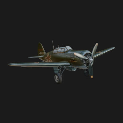 Vintage Fighter Plane Model Design 15 3D Print Model