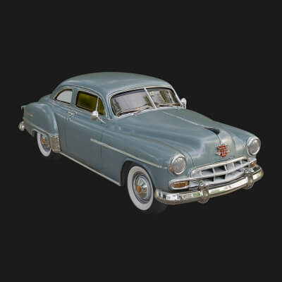 Vintage Sedan Car Model Design 4 3D Print Model