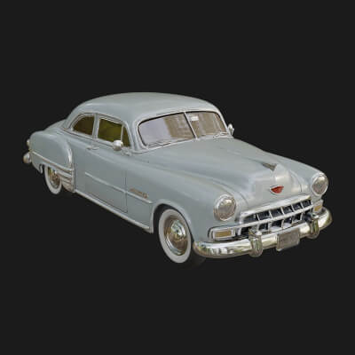 Vintage Sedan Car Model Design 6 3D Print Model