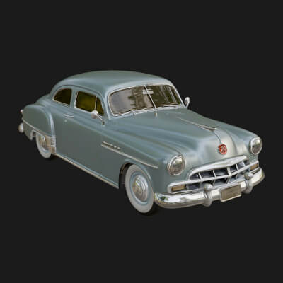 Vintage Sedan Car Model Design 8 3D Print Model