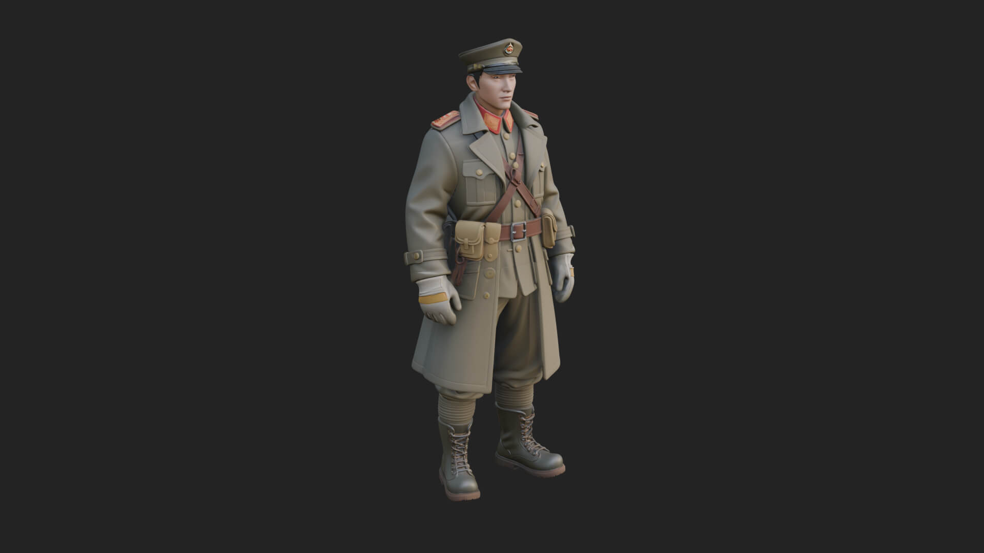 Vintage Soldier Statue Design 11 3D Print Model 3D Model