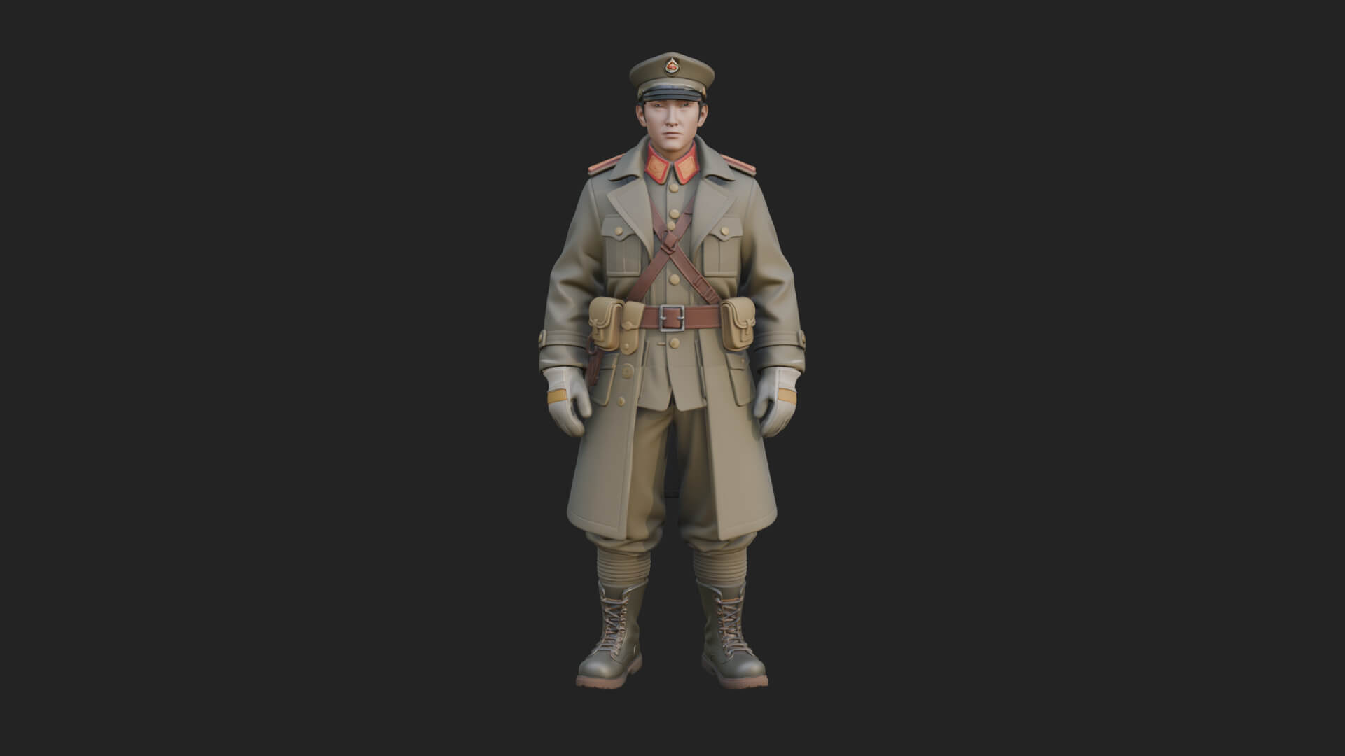 Vintage Soldier Statue Design 11 3D Print Model 3D Model