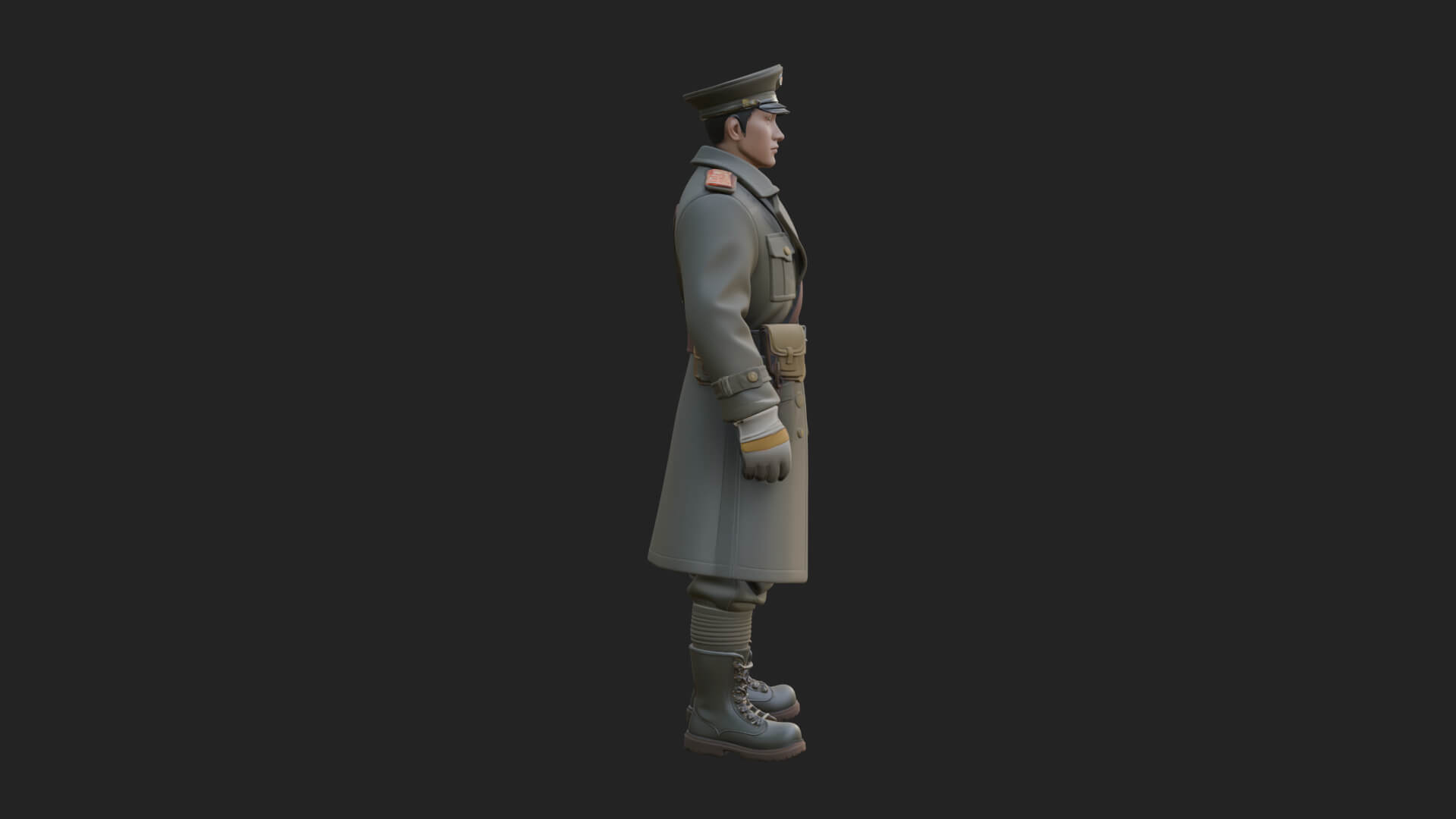 Vintage Soldier Statue Design 11 3D Print Model 3D Model