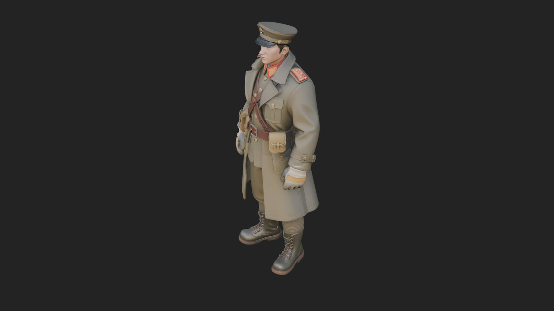 Vintage Soldier Statue Design 11 3D Print Model 3D Model