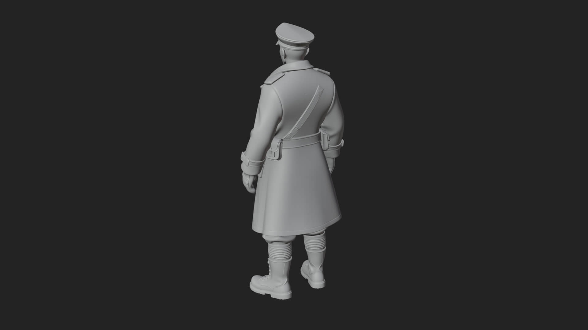 Vintage Soldier Statue Design 11 3D Print Model 3D Model