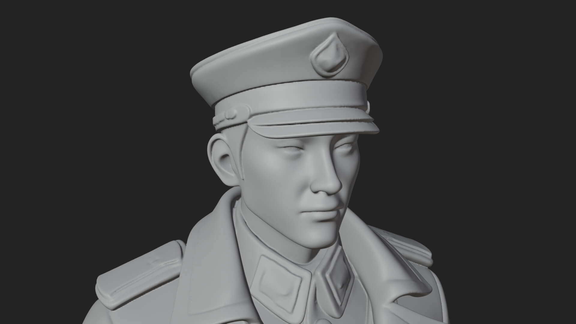 Vintage Soldier Statue Design 11 3D Print Model 3D Model