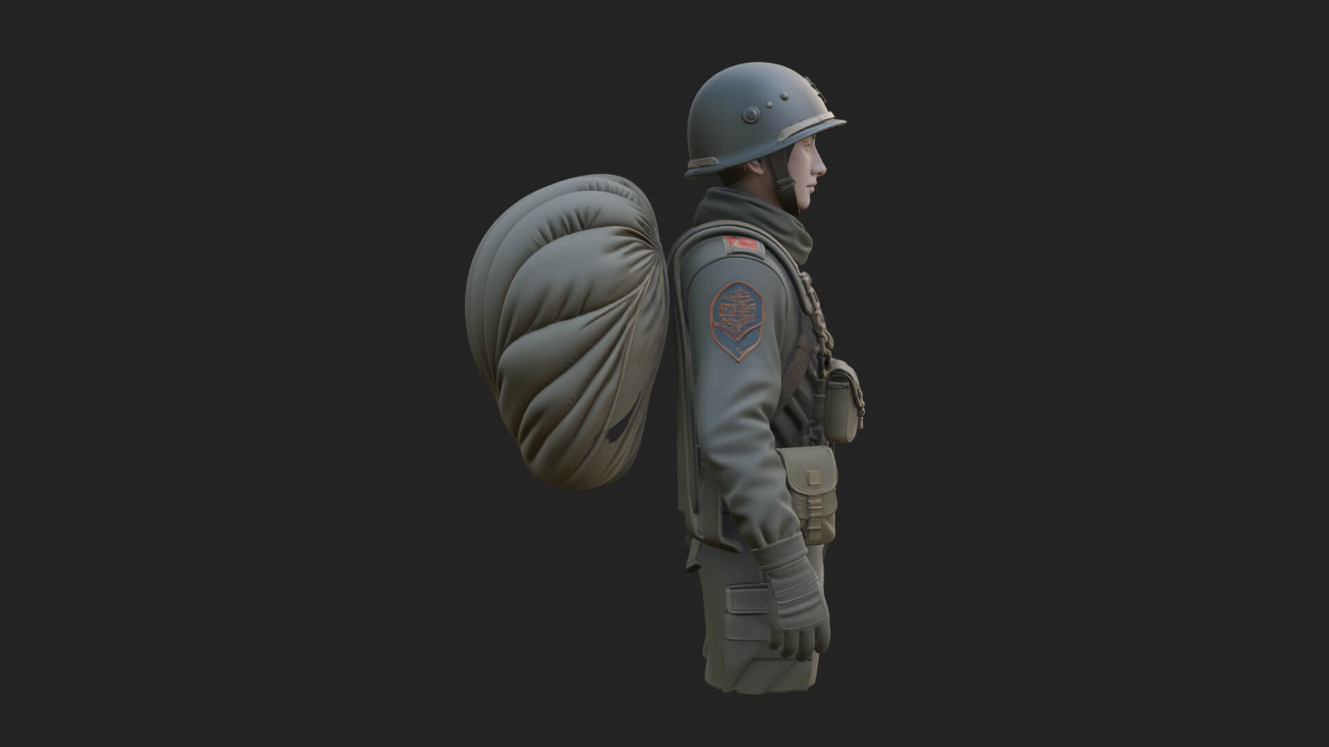 Vintage Soldier Statue Design 13 3D Print Model 3D Model