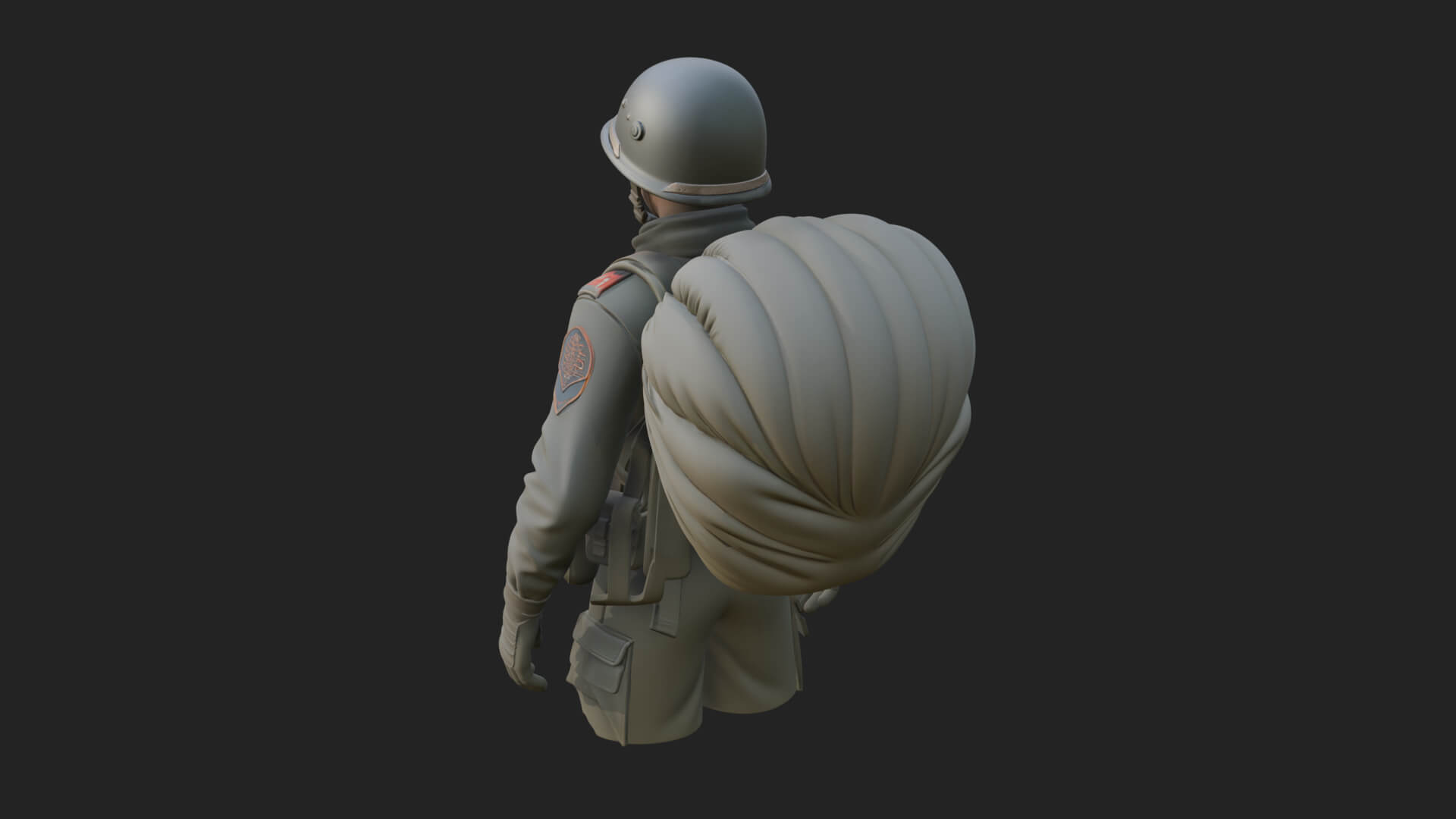 Vintage Soldier Statue Design 13 3D Print Model 3D Model