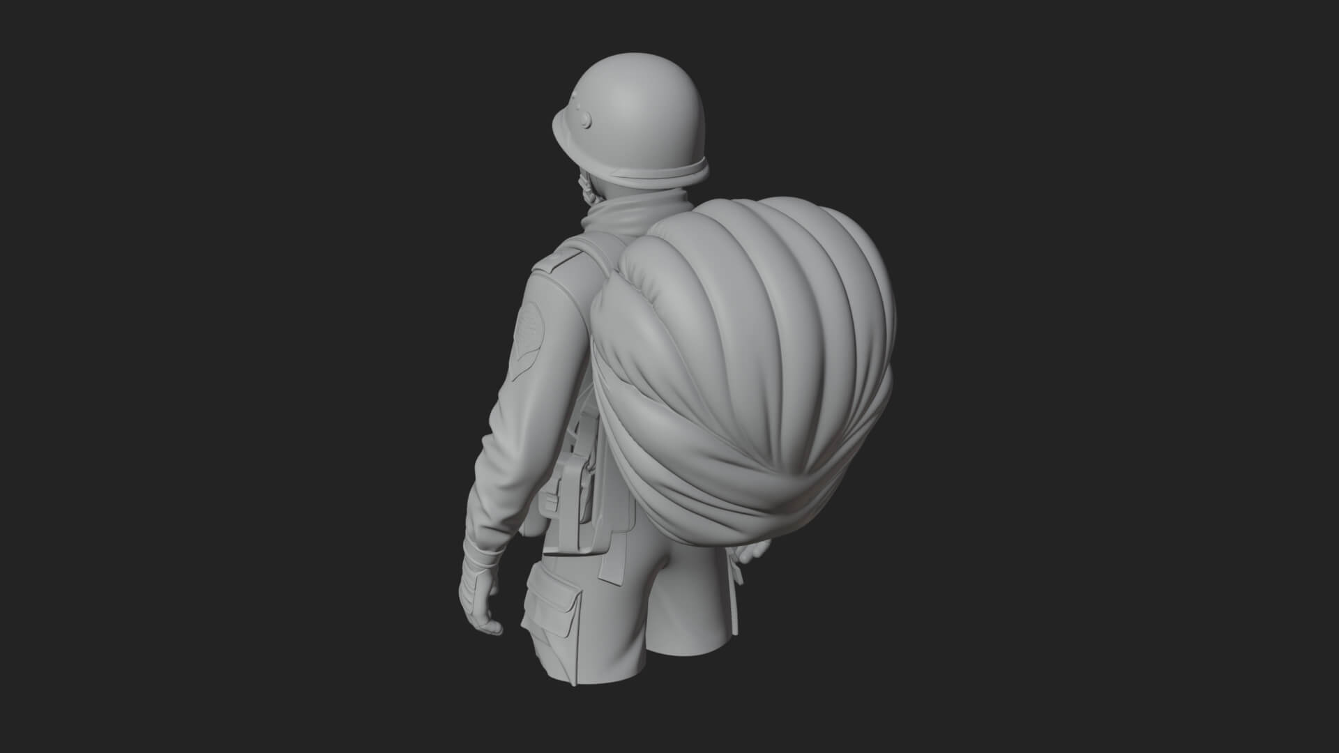 Vintage Soldier Statue Design 13 3D Print Model 3D Model