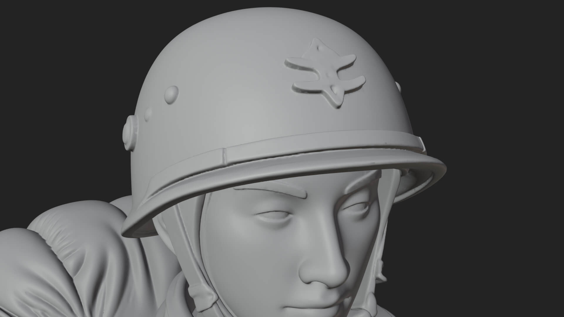 Vintage Soldier Statue Design 13 3D Print Model 3D Model