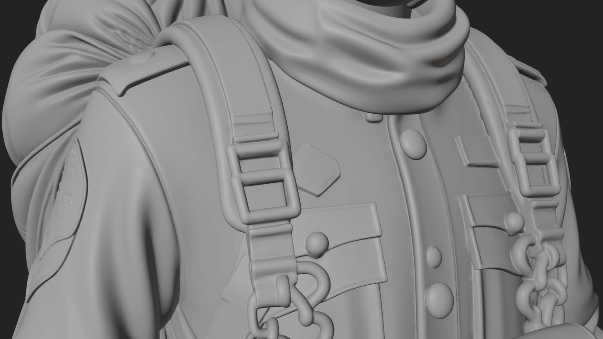 Vintage Soldier Statue Design 13 3D Print Model 3D Model
