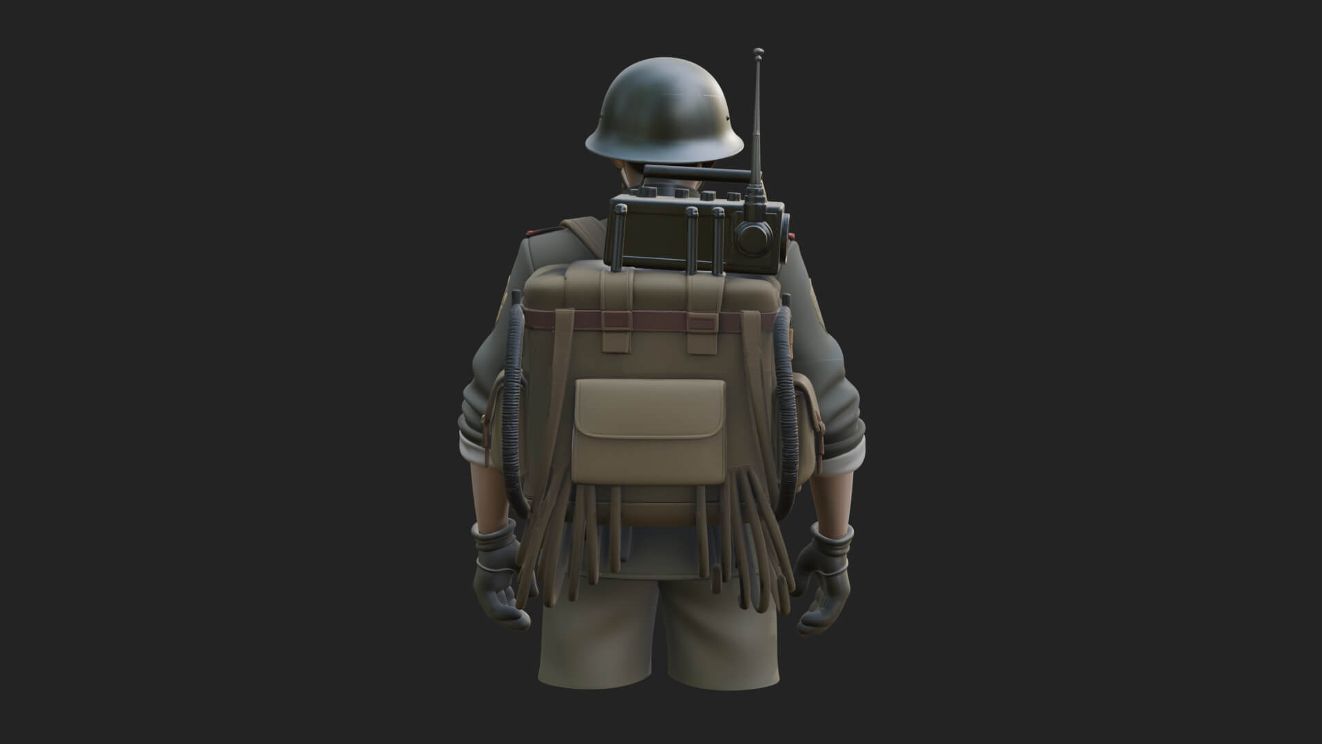 Vintage Soldier Statue Design 14 3D Print Model 3D Model