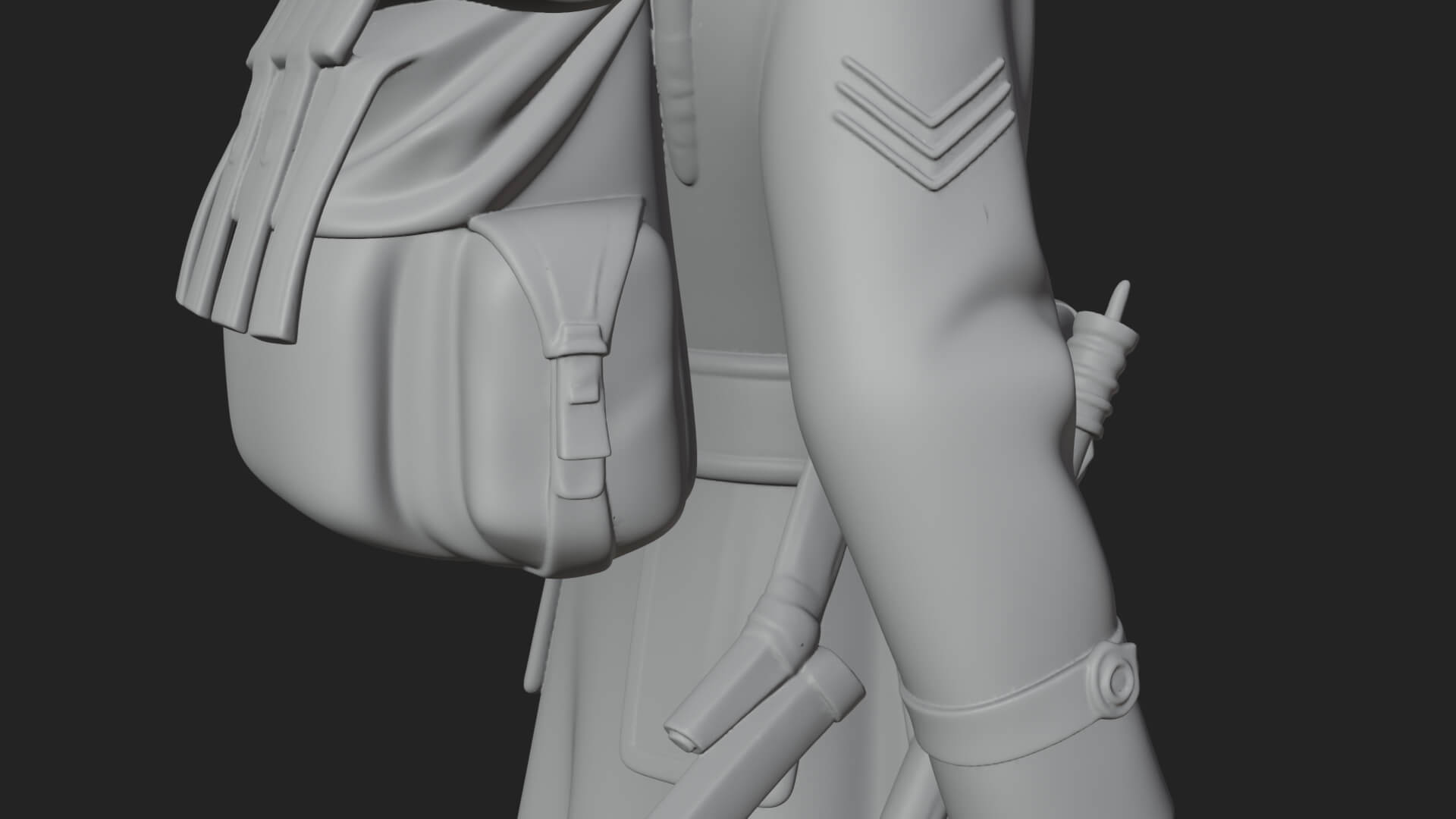 Vintage Soldier Statue Design 17 3D Print Model 3D Model