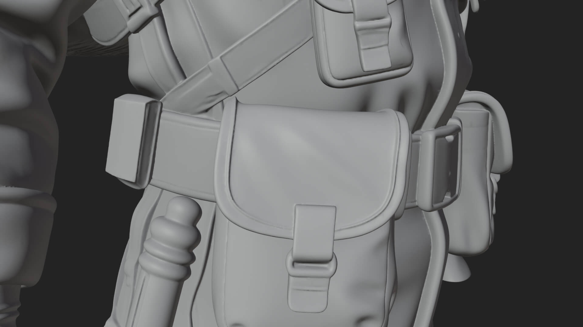 Vintage Soldier Statue Design 18 3D Print Model 3D Model