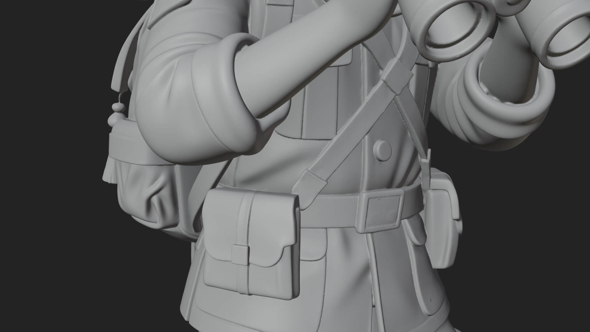Vintage Soldier Statue Design 19 3D Print Model 3D Model
