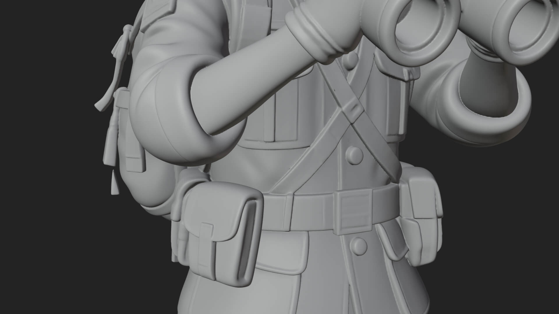 Vintage Soldier Statue Design 26 3D Print Model 3D Model