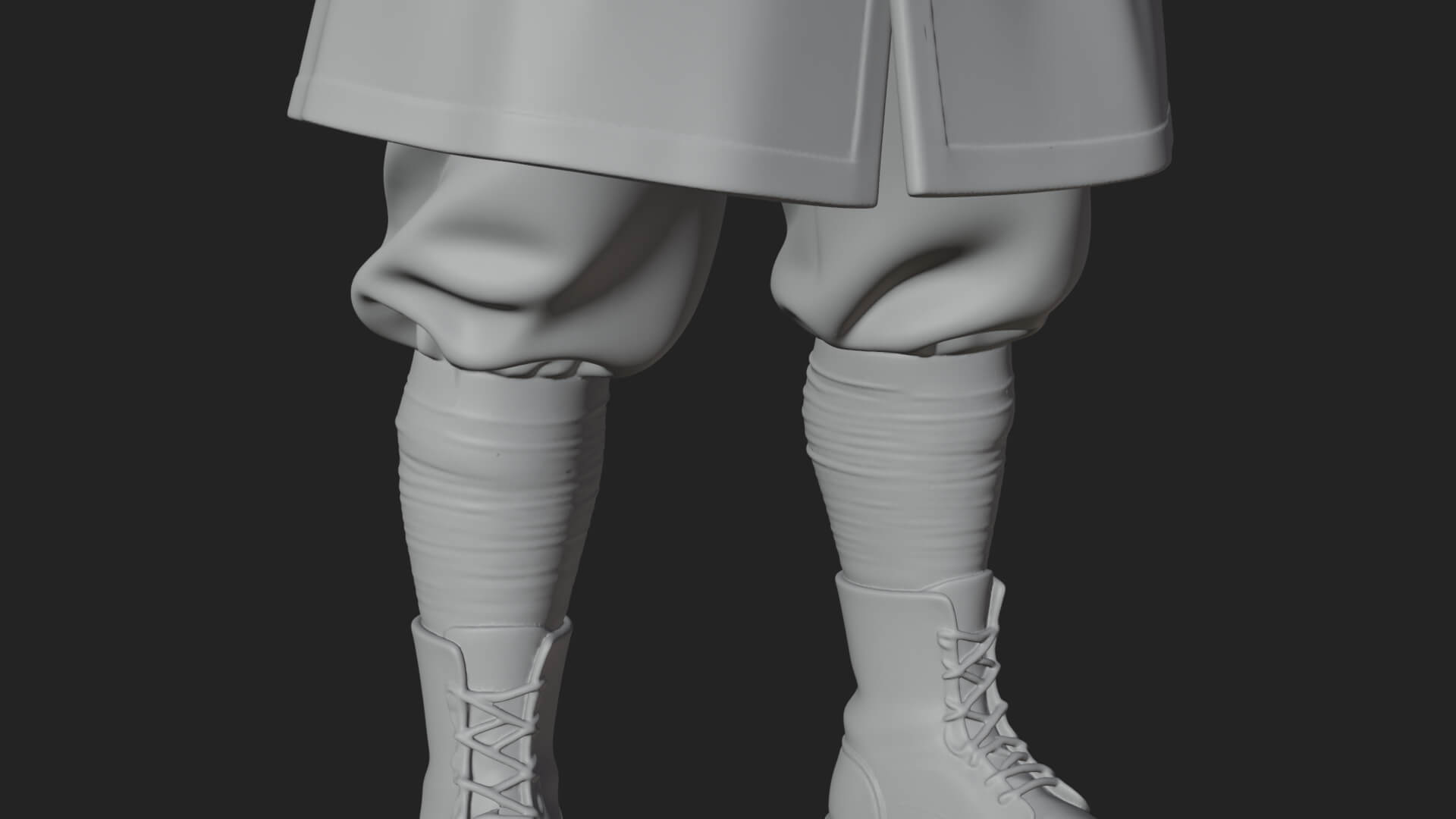 Vintage Soldier Statue Design 27 3D Print Model 3D Model