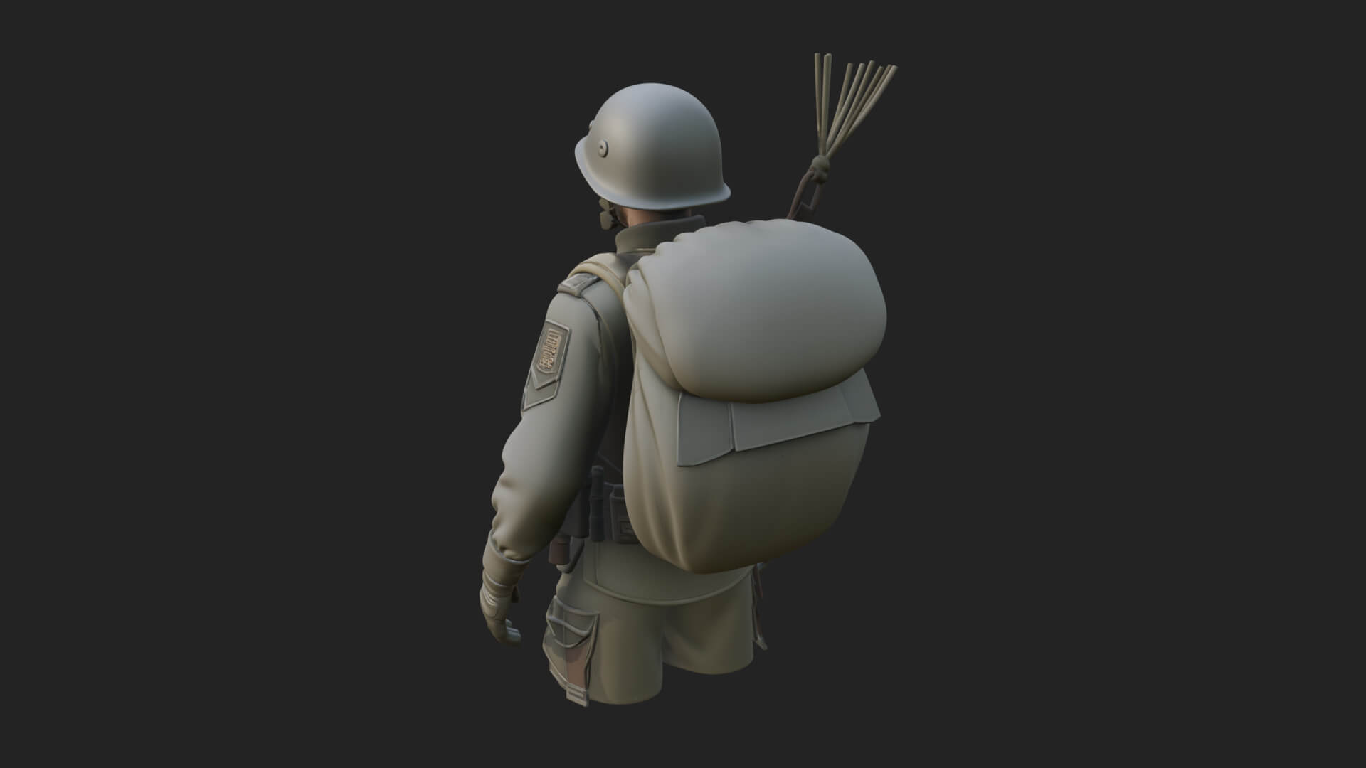 Vintage Soldier Statue Design 28 3D Print Model 3D Model