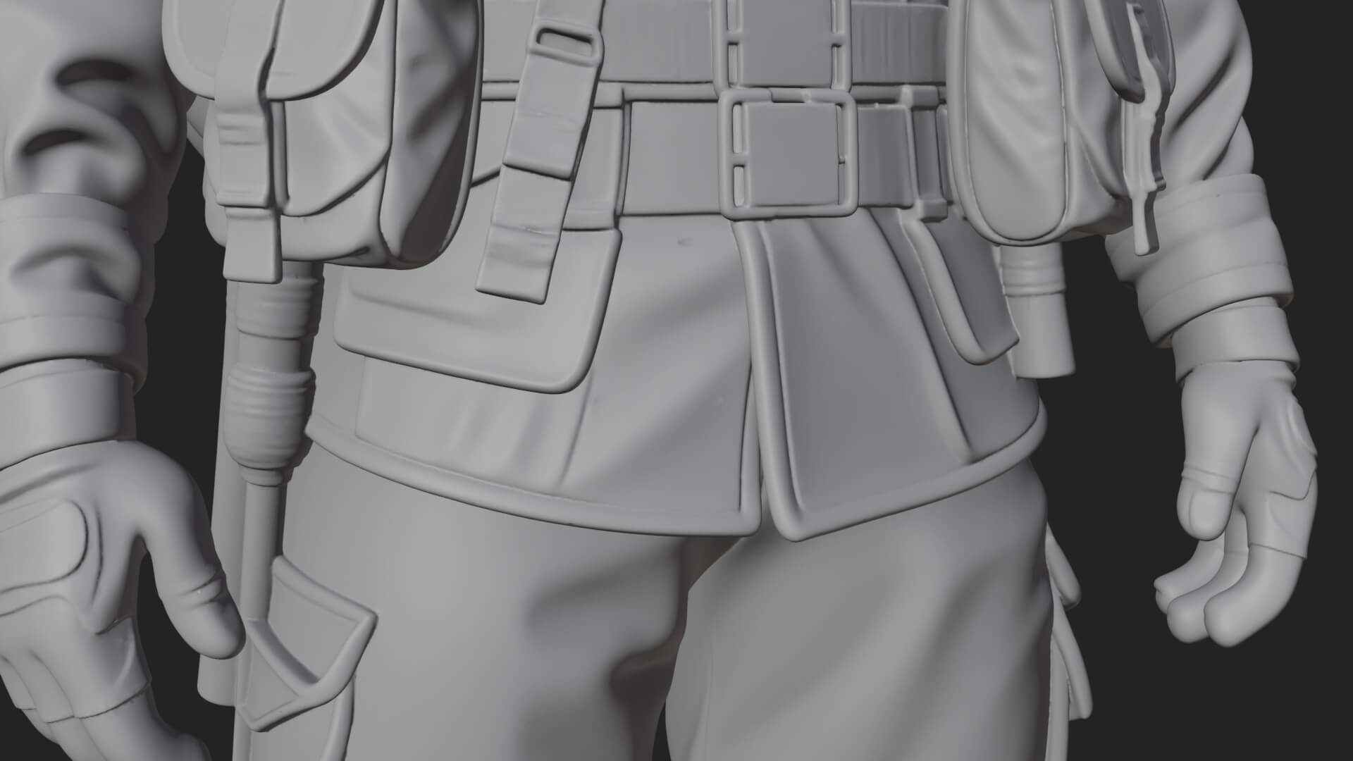 Vintage Soldier Statue Design 28 3D Print Model 3D Model