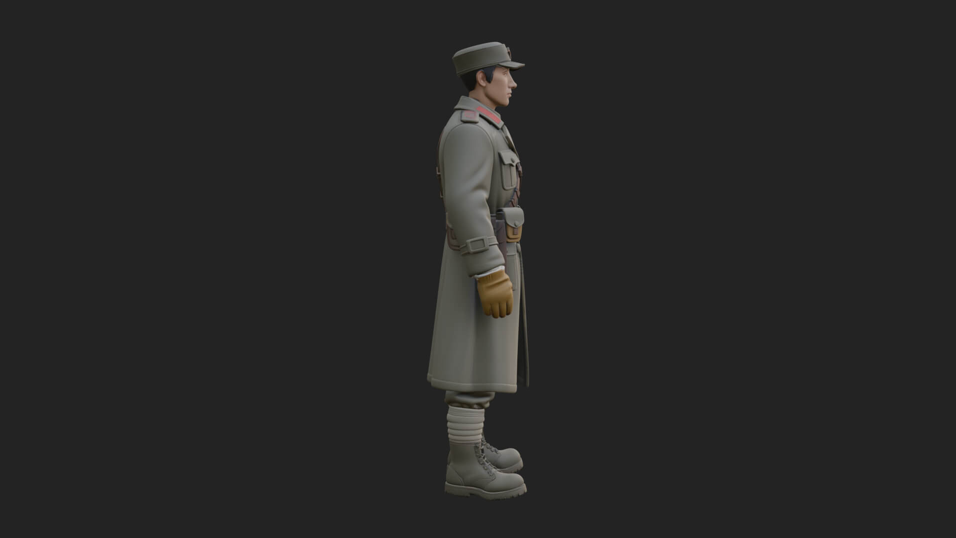 Vintage Soldier Statue Design 30 3D Print Model 3D Model