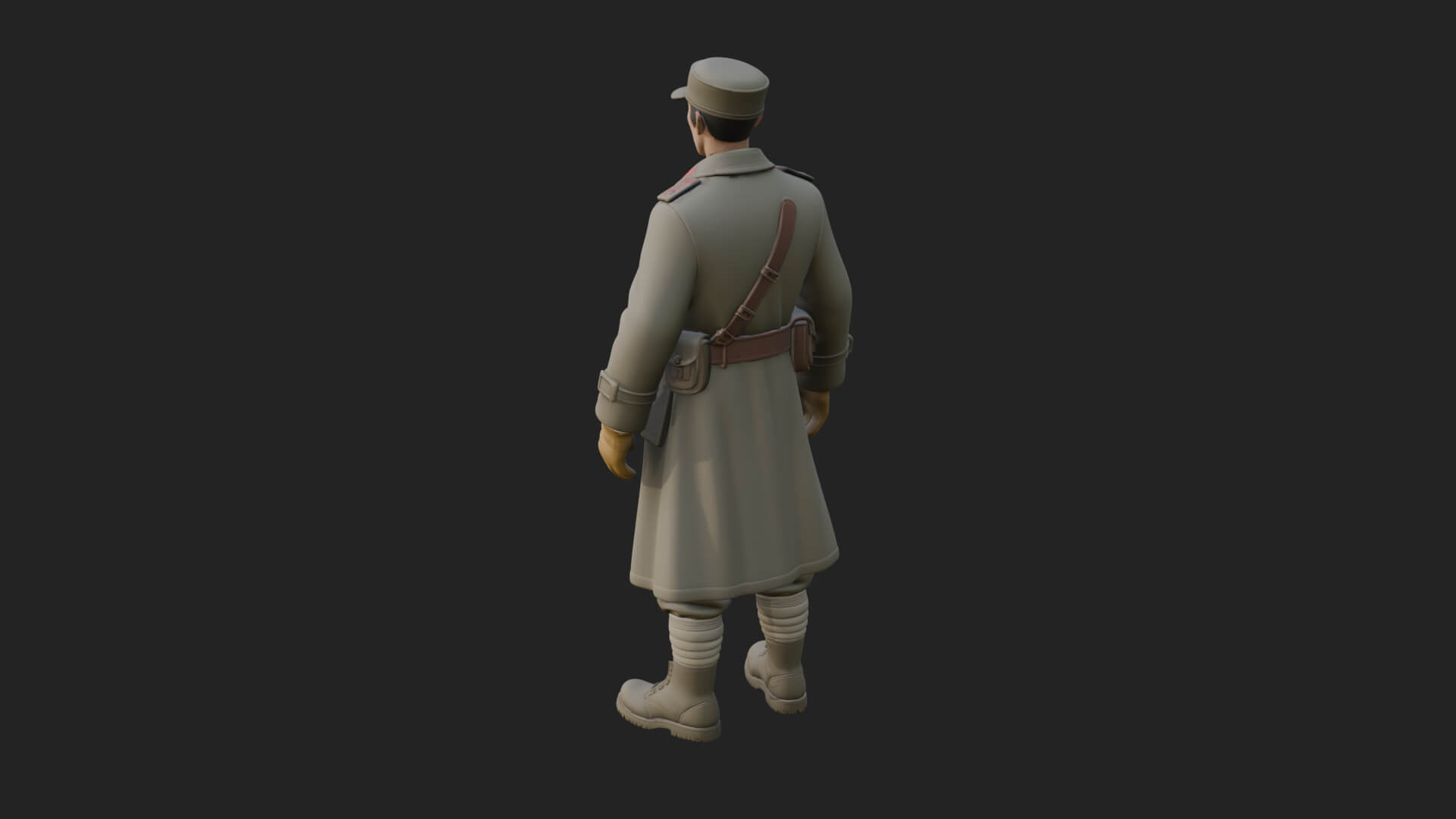 Vintage Soldier Statue Design 30 3D Print Model 3D Model