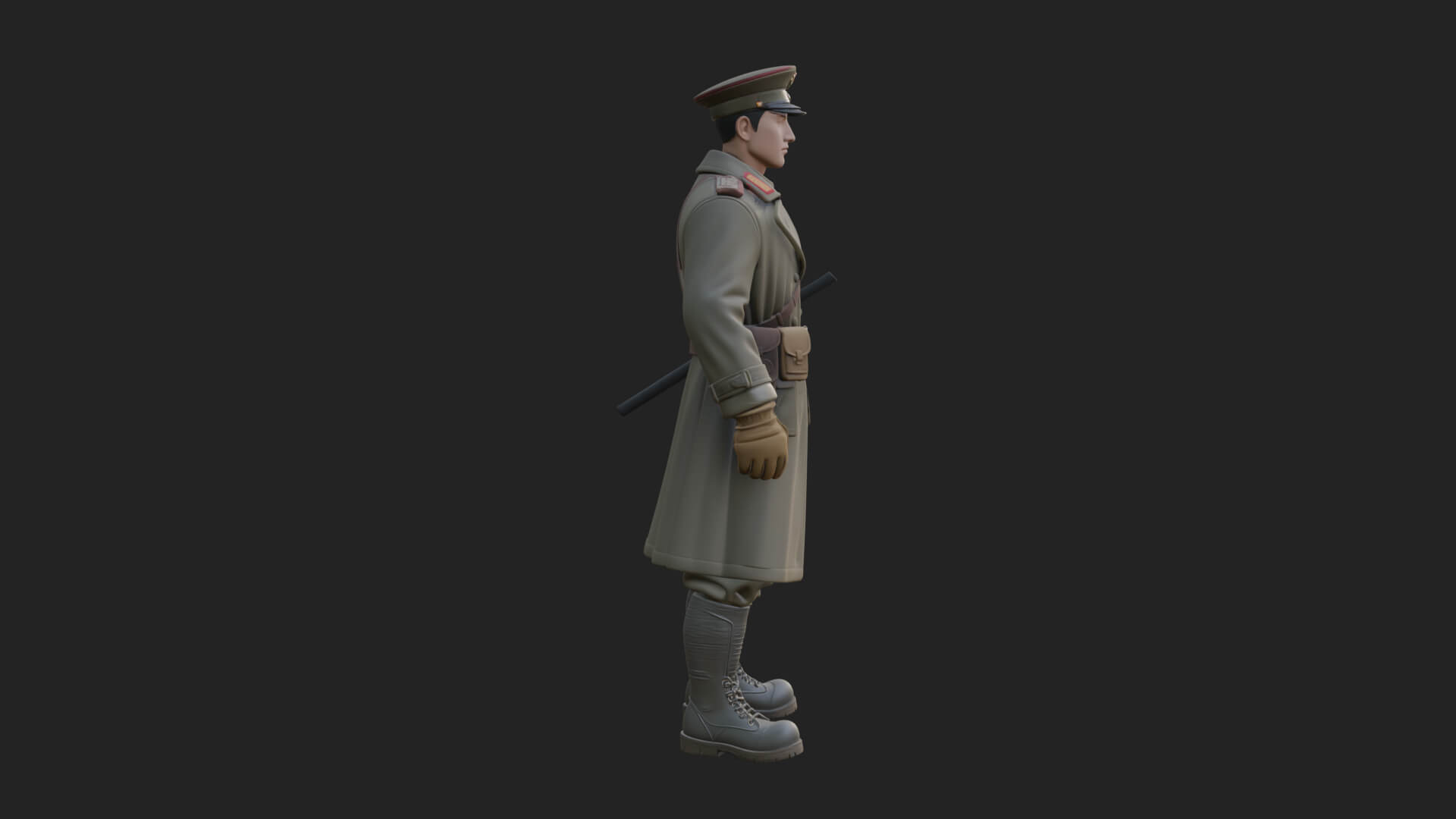 Vintage Soldier Statue Design 32 3D Print Model 3D Model