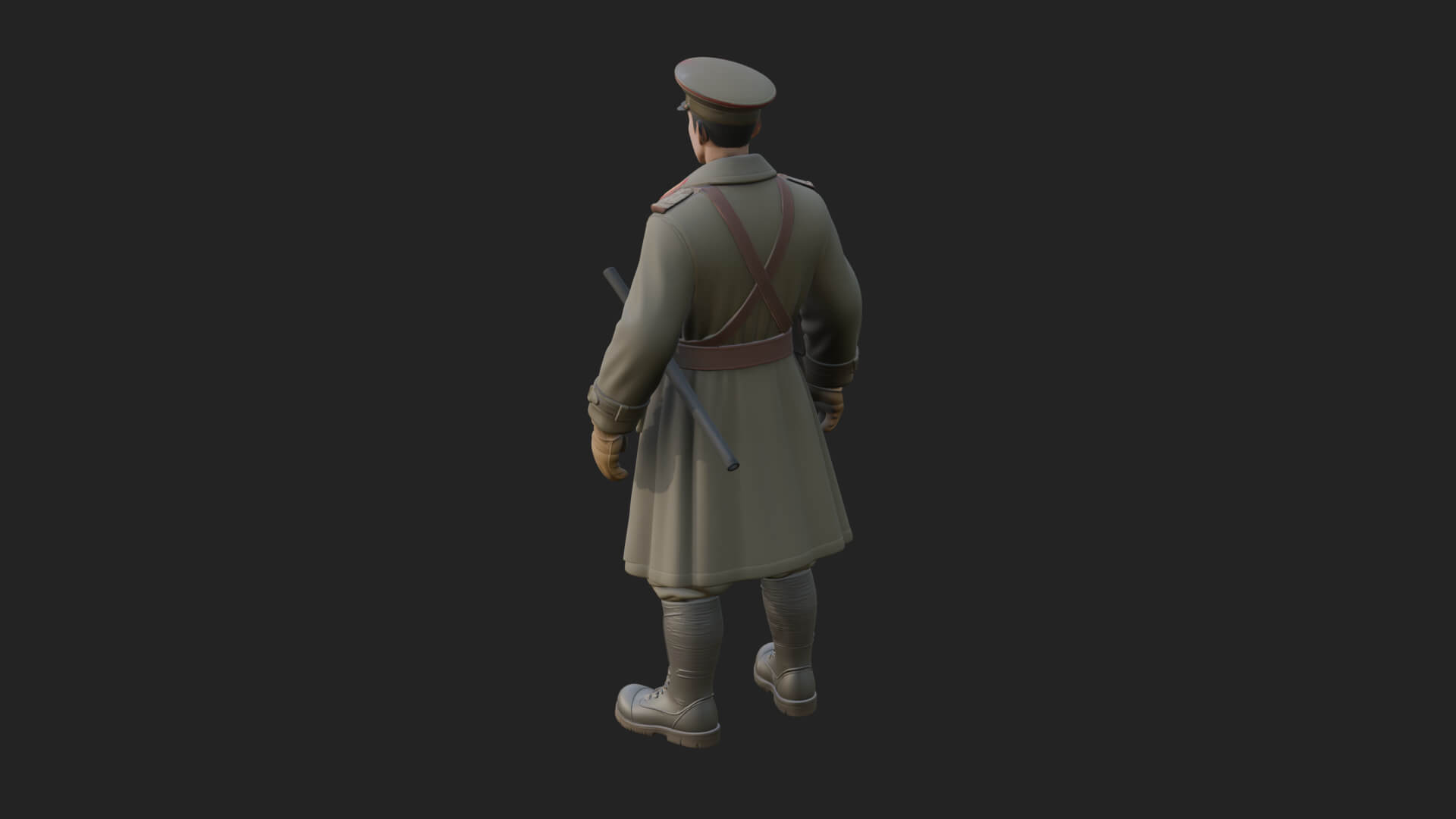 Vintage Soldier Statue Design 32 3D Print Model 3D Model