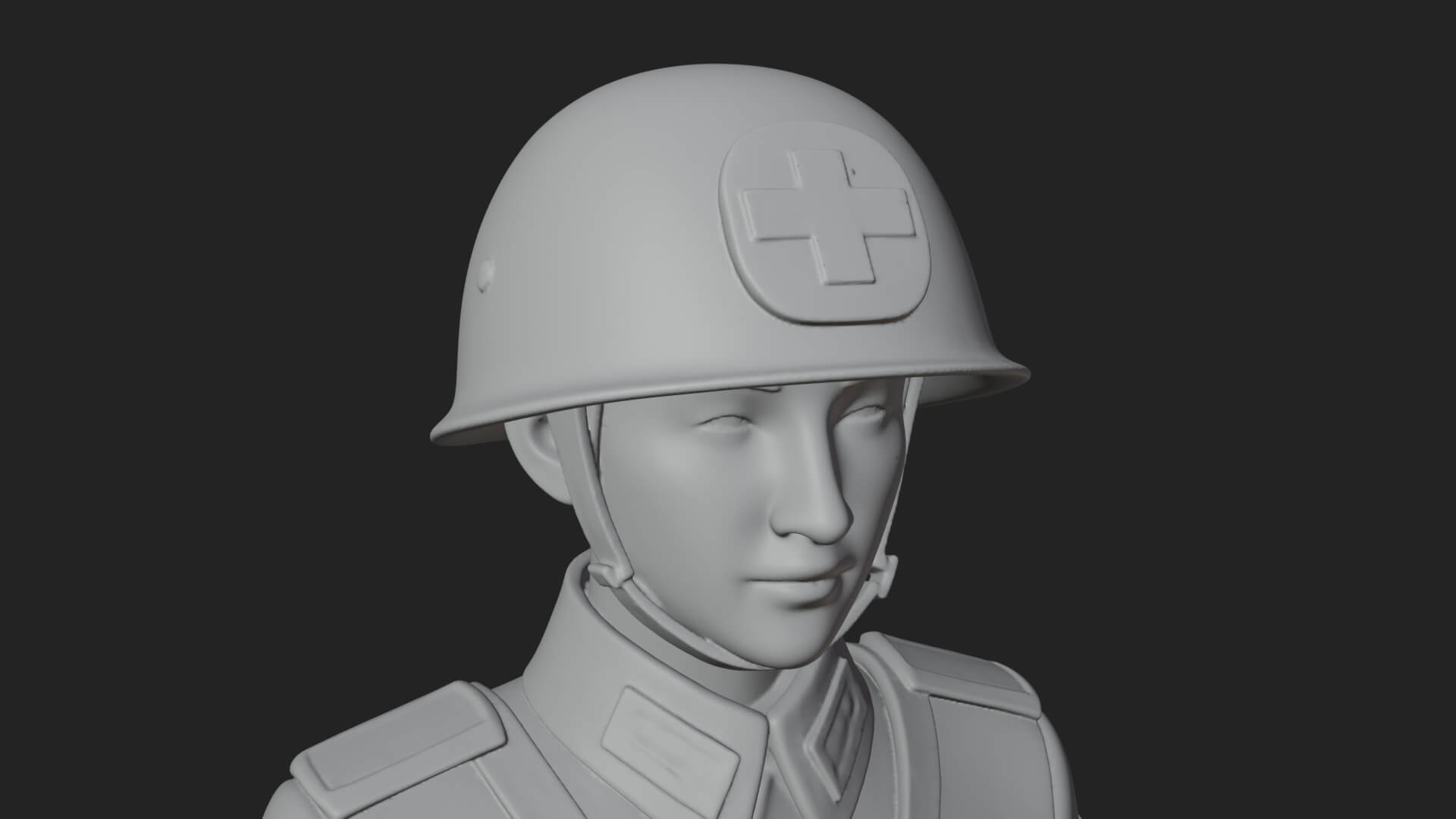 Vintage Soldier Statue Design 34 3D Print Model 3D Model