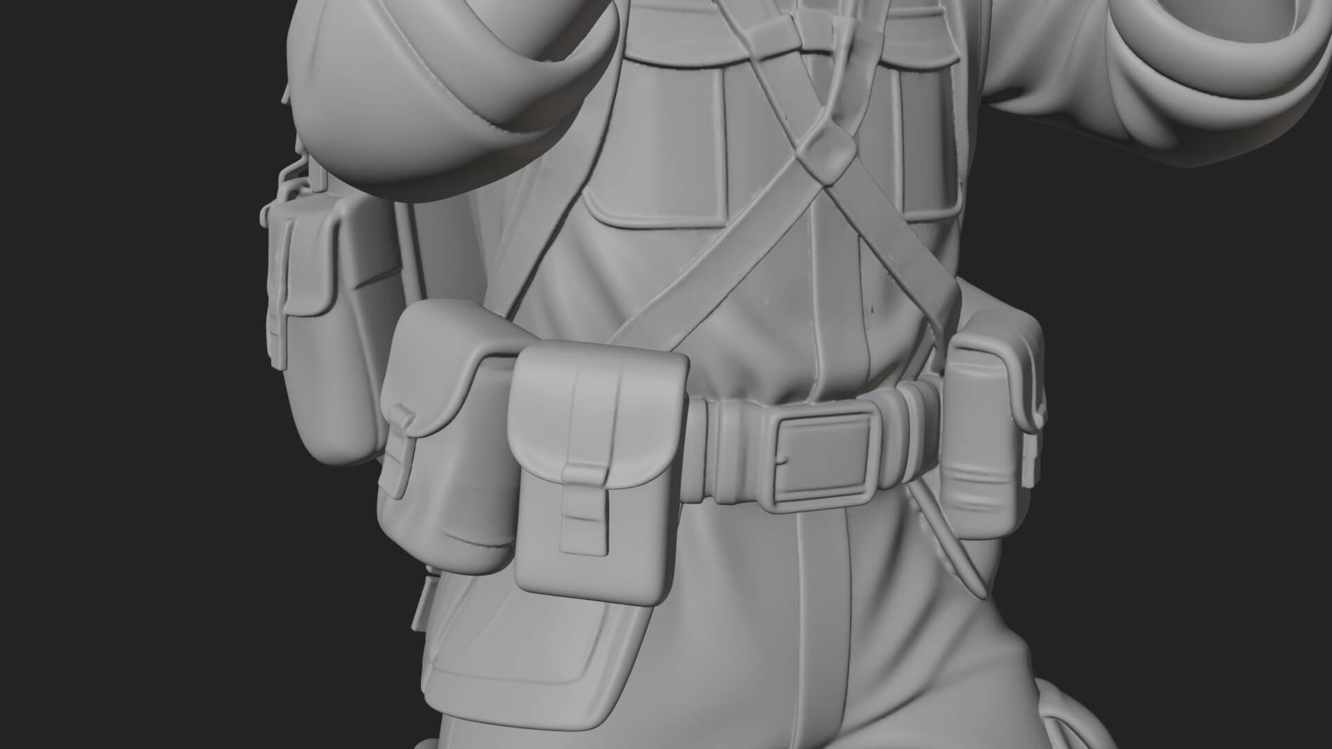 Vintage Soldier Statue Design 5 3D Print Model 3D Model